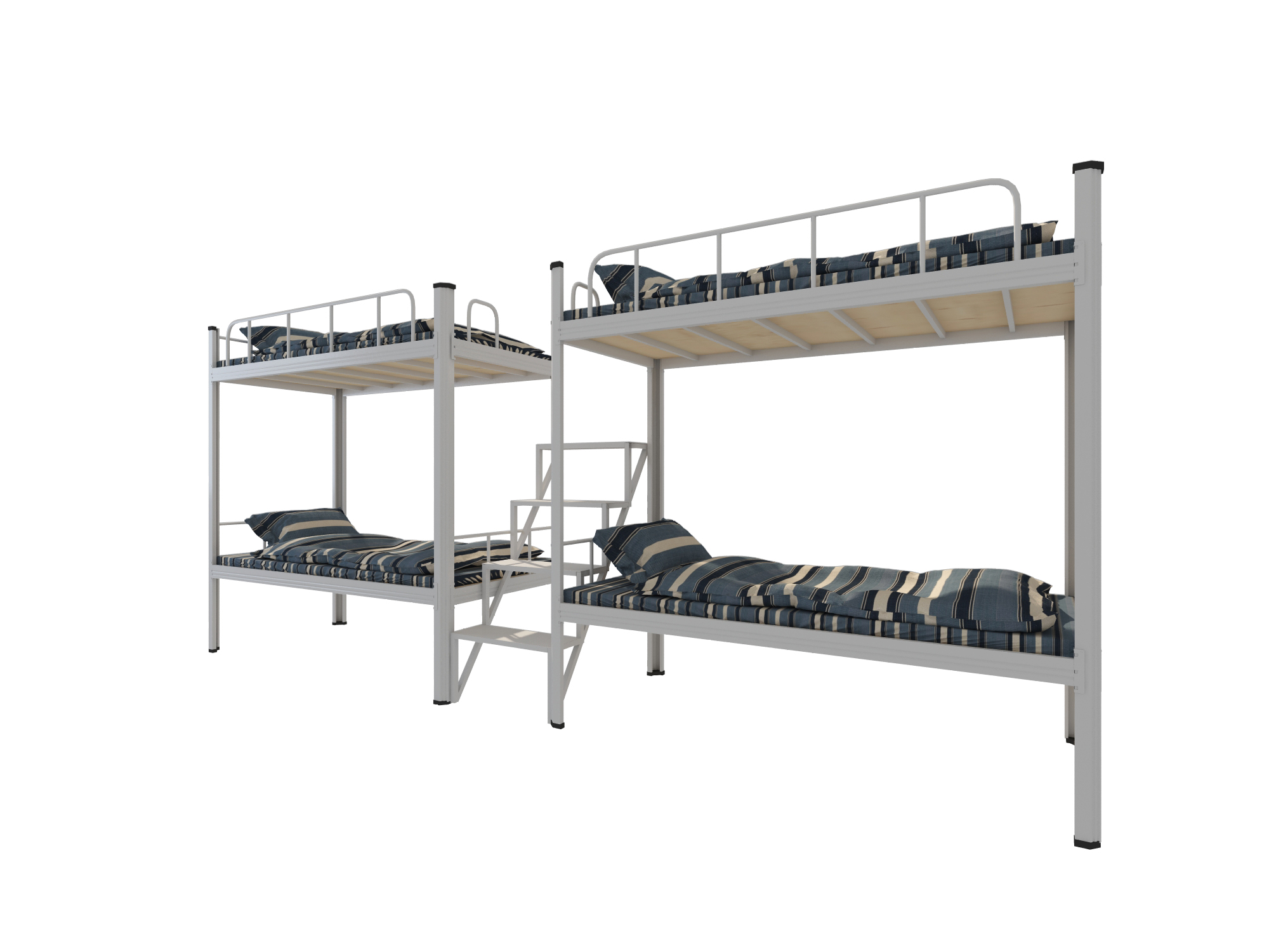 如何在上下鋪鐵床上面鋪床？