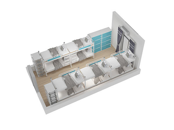 學(xué)校宿舍雙層鐵床尺寸一般是多少？