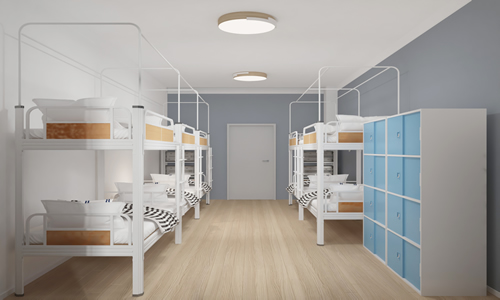 工廠用雙層鐵床，行李箱怎么放？