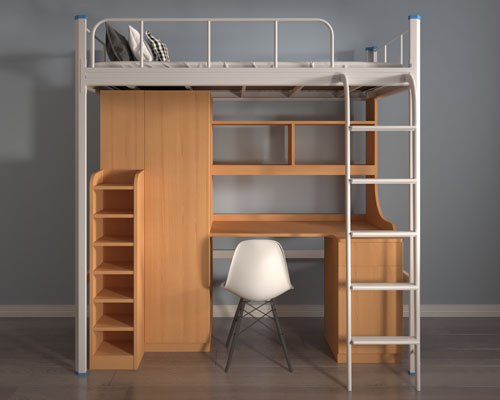 一般單人雙層鐵床是多重？