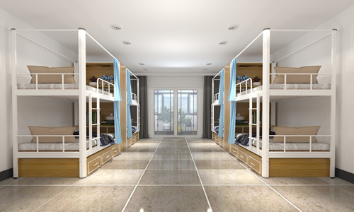 學(xué)生們睡上下鋪鐵架床安全嗎？